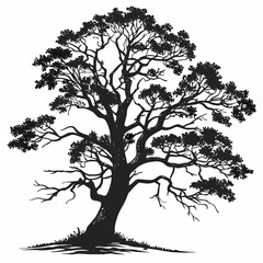  tree silhouette vector
