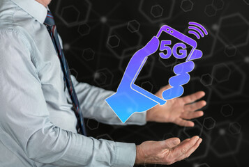 Wall Mural - Concept of 5g