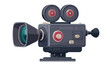 © rohmat - Cartoon vintage movie camera