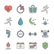 © DYAH - Health and Fitness Icons Collection - Heartbeat, Stopwatch, Weight Scale, Running, Sleep, and More.