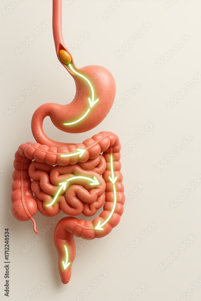 Stock-Illustration „Digestive System Illustration: A detailed and ...