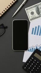 Business essentials flat lay