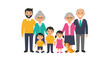 © SmartCoders5 - A multi-generational family with parents grandparents and children enjoying a moment together.