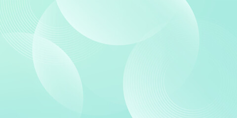Wall Mural - Minimalist banner background. Green and blue gradations.Circle geometric background. Simple design. Vector. EPS 10