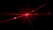 © 한슬 김 - Red Laser Beam on Black Background