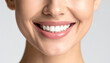 © anandart - The Smile of a Woman Showcasing Perfect White Teeth and Flawless Skin