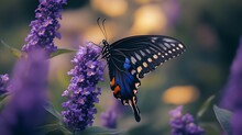 Butterfly Purple Flower Photo Free Stock Photo - Public Domain Pictures