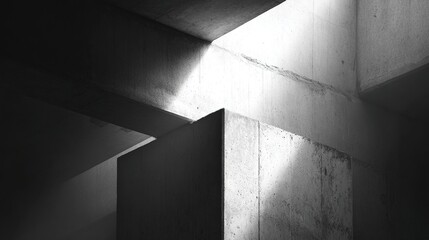 column. Minimalist architectural detail of a concrete column with soft light, highlighting abstract geometric beauty. real-estate listings.