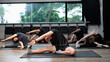 © Stella 16 - Group Of People performing yoga class ,sports and healthcare concept.
