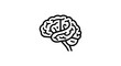 © filter - Simple Brain Icon Representing Thought and Intelligence.