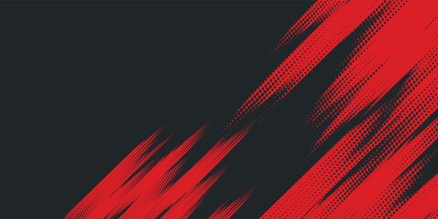 Wall Mural - background, contrast red and black color abstract template for business design. technology style.
