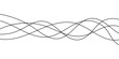 © Line Wave - Thin line wavy background on white background.  Flowing wave line background on white page. Rippled isolated abstract wavey background icons.