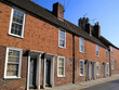 Georgian terraced town houses in Canterbury Kent England UK which is a popular tourist travel destination, home building and architecture, stock photo image