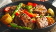 © Segopecel - Seared beef with vibrant vegetables