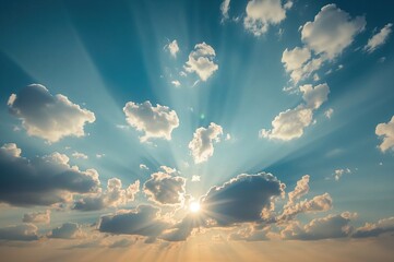 Wall Mural - sky illuminated by the sun