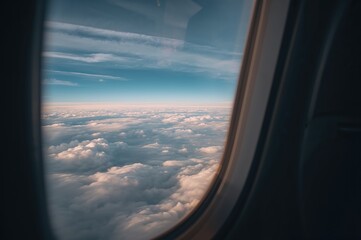 Wall Mural - Aerial Perspective While Journeying by Plane