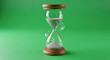© Visual Verse - Elegant hourglass with sand flowing, symbolizing time passing, deadlines, and life's precious moments.