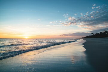 Wall Mural - Sunrise Over the Coastal Shoreline