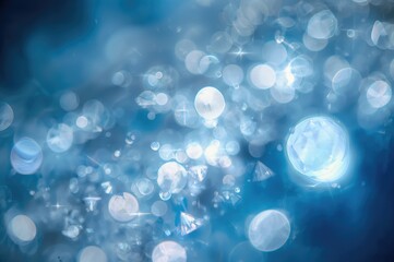 Wall Mural - Soft focus refraction glow with bokeh and natural flare overlay