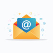 © Alfian - Illustrative representation of a digital communication concept featuring an email envelope