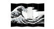 © Ahsan - Iconic Hokusai wave art featured on a folding screen, bringing dynamic ocean energy to any space.