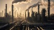 © wayan - Industrial complex with smokestacks and pipelines