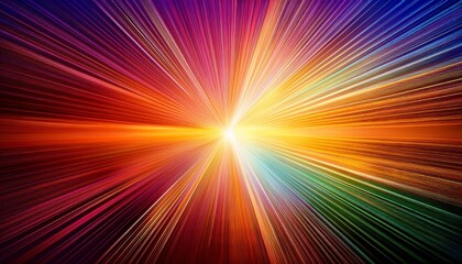 Wall Mural - Abstract Background With Bright Sunlight And Colorful Rays
