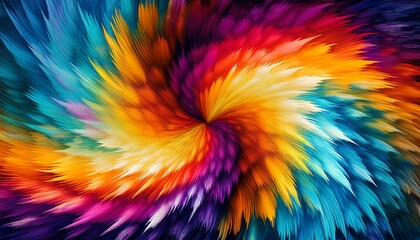 Wall Mural - Colorful Abstract Psychedelic Tie Dye Swirl Design