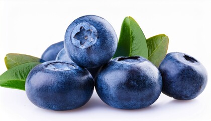 Wall Mural - Blueberry Isolated On White Background