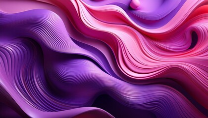 Wall Mural - Abstract Shapes Present Modern Artistic Background Purple And Pink Forms Create Fluid Design