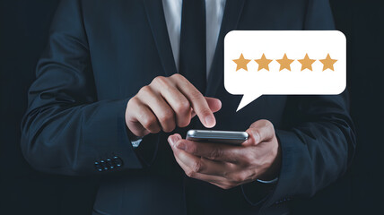 Professional receives five star feedback using phone app for excellent customer service