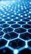 © IsmotJahan - Abstract blue technology background with a geometric hexagonal pattern and futuristic molecular structure
