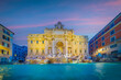 View of the iconic trevi fountain in rome, italy