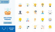 © Flatart - 20 Vector Icons inspired by Solution Finding in PIXEL Perfect 128x128 Flat Colorful quality