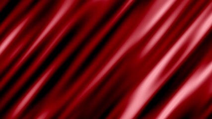 Wall Mural - red black background abstract shiny waves loop