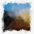 © zdesignworks - pale blue, dark brown to yellow abstract tick brush stroke effect blended shadow illustration of a colorful background in gradient style