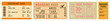 © Rawpixel.com - PNG Vintage travel tickets collection, element set on transparent background