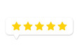 © Hasheb Anzar - 5 star rating PNG with transparent background, full rating feedback icon for review and customer satisfaction