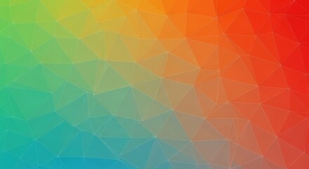 Vibrant Abstract Geometric Gradient Background with Network Lines and Particles