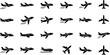 © Morningstar - Aircraft icon vector set. airplane illustration sign collection. plane symbol or logo set