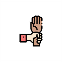 Wall Mural - hand sign icon