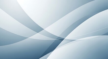 Canvas Print - abstract blue and white smooth flowing waves background image photo