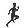 © V. G. Design - Silhouette of a runner athlete in vector.