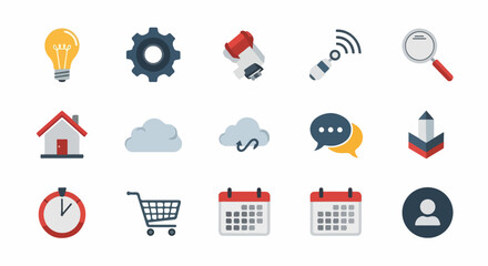 Vector Icons Set for Web and App Design - Modern and Minimalist Flat Style