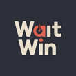 © Ultimate - Wait win logo concept clean condensed font minimalist design business success strategy digital marketing gaming entertainment strategy vector