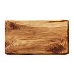 Png of wooden board isolated on transparent background shows the grain and texture of the wood in a close up shot