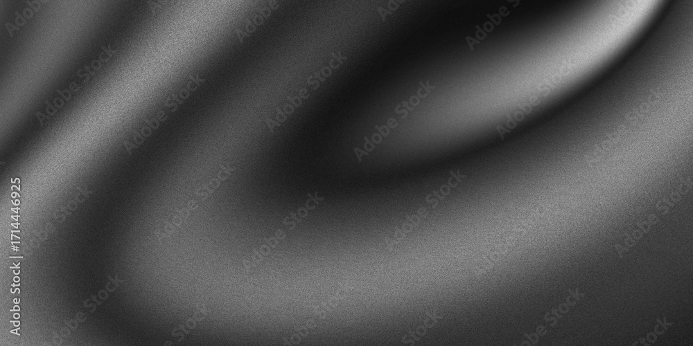 Elegant black white gradient background with gray grainy noise texture ...