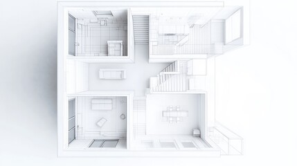 Modern house floorplan design