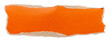 © Gudman - A piece of orange torn and crumpled paper on a white background. brown paper, carton