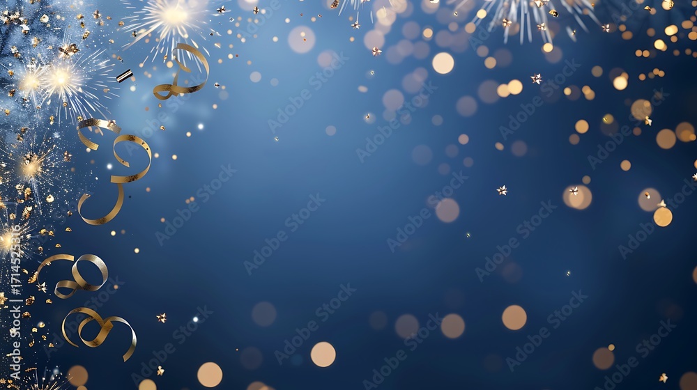 Sparkling Celebration Background with Glittering Confetti and Bright ...